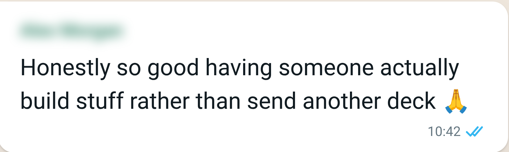 Founder message